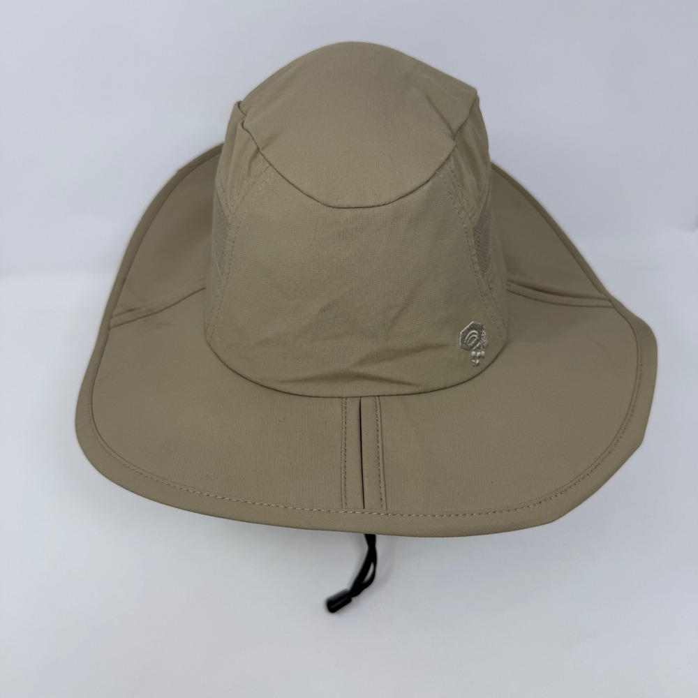 Mountain Hardwear Canyon Wide Brim Sun Hat Tan‎ Khaki Mesh Hiking Unisex Large